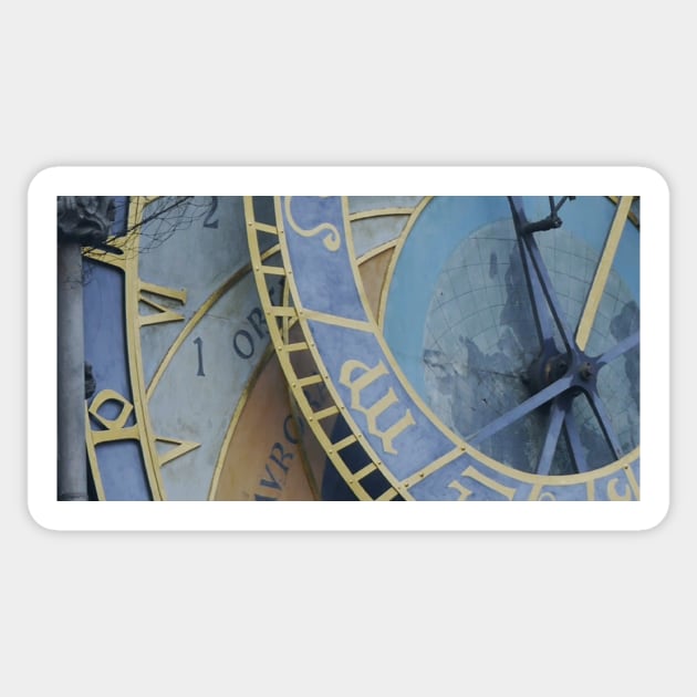 Prague Clock Sticker by saintfacetious